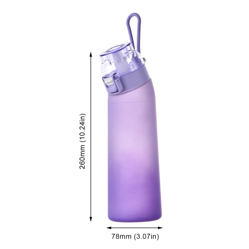 650ML Scent Flavored Water Bottle Scent Water Cup Sports Bottle with 7 Flavor Pods Air Water Up Bottle for Travel Hiking